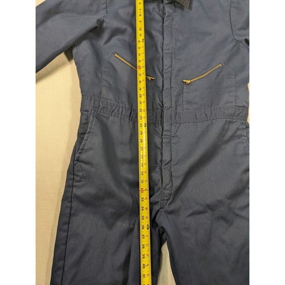 Vintage 2XL Tall Insulated Walls Mens Coveralls Blizzard Pruf Chest 50-52 Blue - Picture 14 of 15